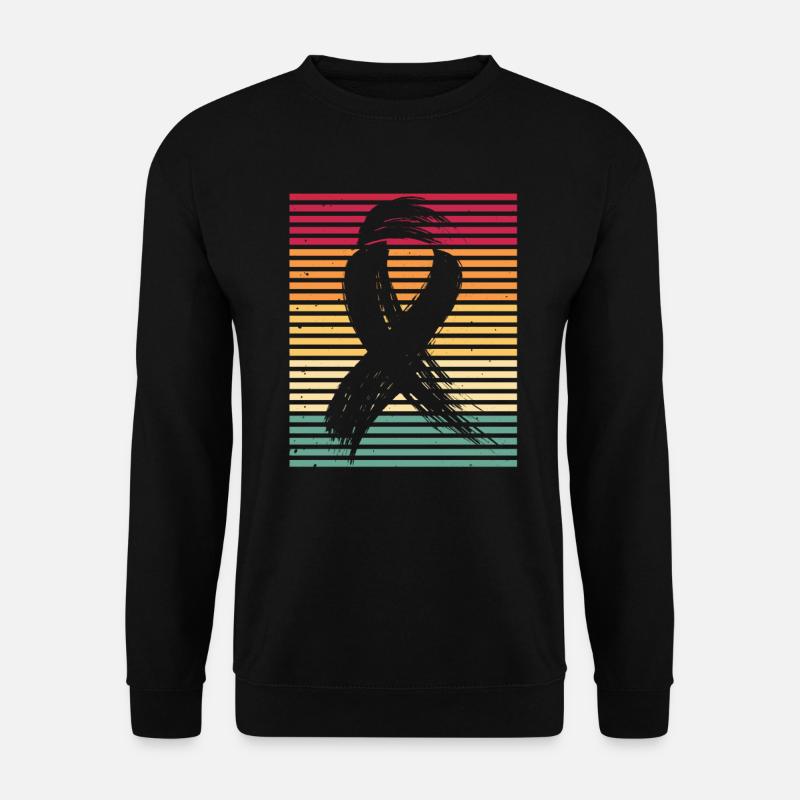 Retro Brustkrebs Vintage Krebs - Unisex Pullover - Schwarz