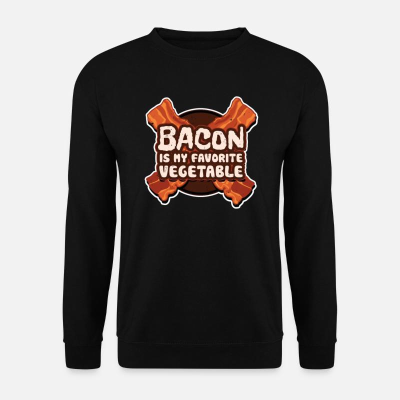 Bacon Speck Frühstück - Unisex Pullover - Schwarz