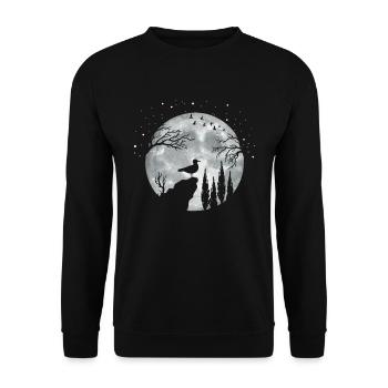 Seagull Seagull - Unisex Sweatshirt - black - Front - Alina (178cm) & Michal (187cm)