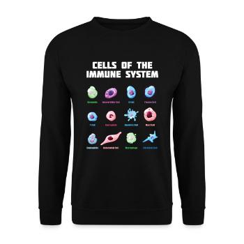 Biologiste scientifique en biologie - Sweat-shirt Unisexe - noir - Devant - Alina (178cm) & Michal (187cm)