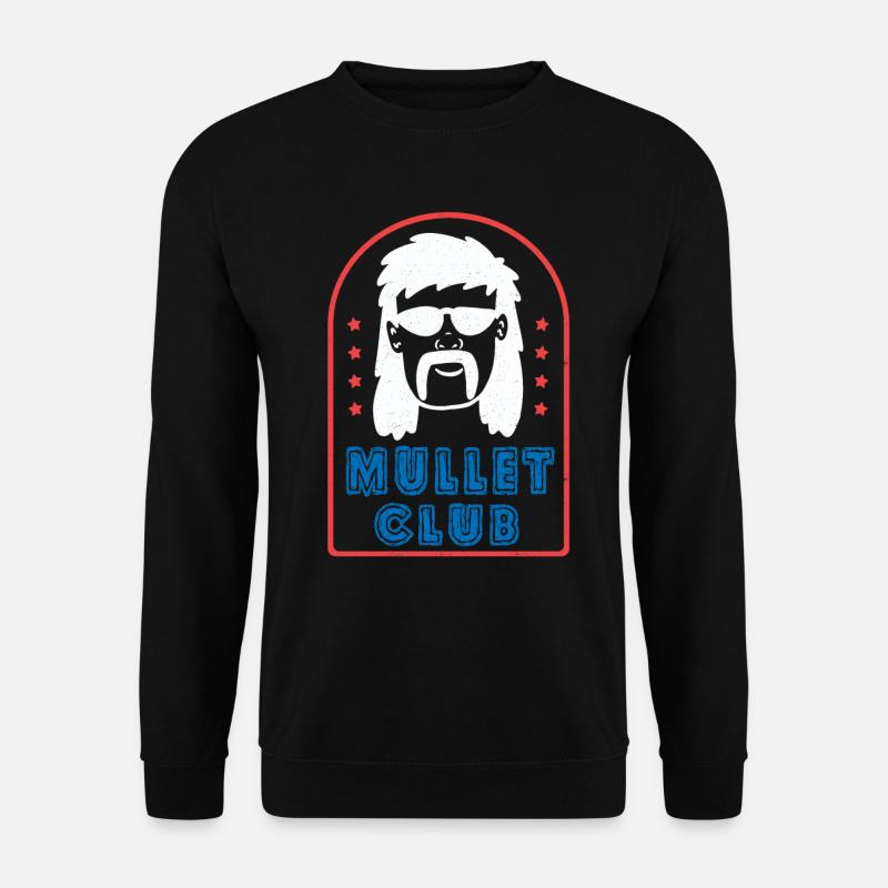 Vokuhila - Unisex Pullover - Schwarz