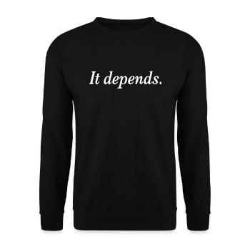 Jurastudium Staatsexamen Jurist Universität - Unisex Pullover - Schwarz - Vorne - Alina (178cm) & Michal (187cm)