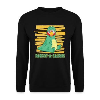 Perroquet - Sweat-shirt Unisexe - noir - Devant - Alina (178cm) & Michal (187cm)