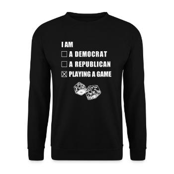 Board game - Unisex Sweatshirt - black - Front - Alina (178cm) & Michal (187cm)