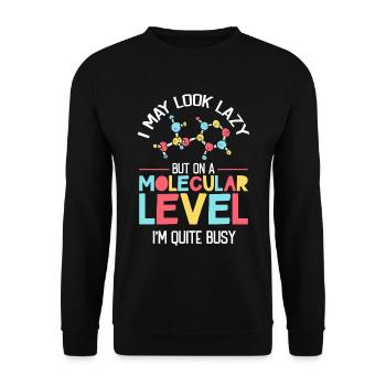 Biology Biologist Scientist - Unisex Sweatshirt - black - Front - Alina (178cm) & Michal (187cm)