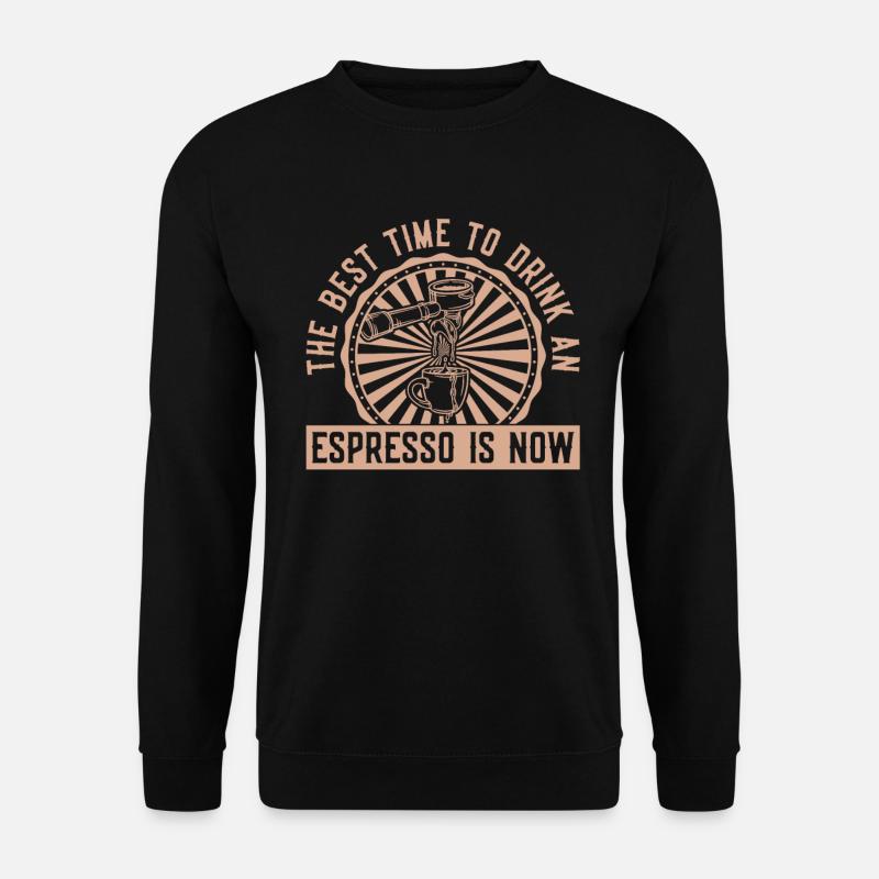 Espresso Kaffee - Unisex Pullover - Schwarz
