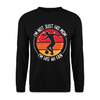 Football Football - Unisex Sweatshirt - black - Front - Alina (178cm) & Michal (187cm)