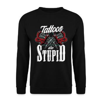 Tattoo Tattoo Art Tattoo Artist - Unisex Sweatshirt - black - Front - Alina (178cm) & Michal (187cm)
