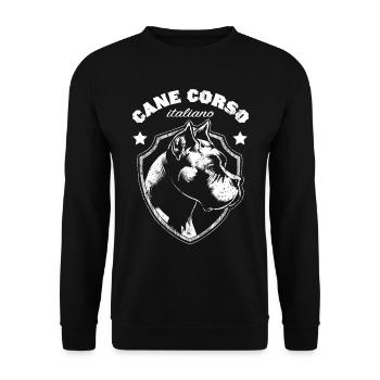 Cane corso - Sweat-shirt Unisexe - noir - Devant - Alina (178cm) & Michal (187cm)
