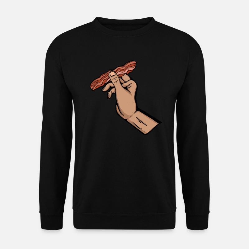 Bacon Speck Frühstück - Unisex Pullover - Schwarz
