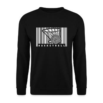 Basketball Basketballer - Unisex Sweatshirt - black - Front - Alina (178cm) & Michal (187cm)