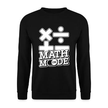Professeur de mathématiques Mathématicien Professeur de mathématiques Mathématiques - Sweat-shirt Unisexe - noir - Devant - Alina (178cm) & Michal (187cm)