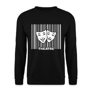 Theatre - Unisex Sweatshirt - black - Front - Alina (178cm) & Michal (187cm)