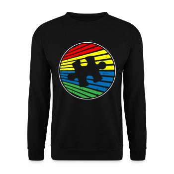 Autism Autistic - Unisex Sweatshirt - black - Front - Alina (178cm) & Michal (187cm)