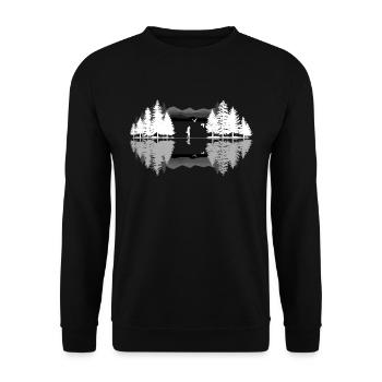 Ornithologues ornithologue ornithologues ornithologiques - Sweat-shirt Unisexe - noir - Devant - Alina (178cm) & Michal (187cm)