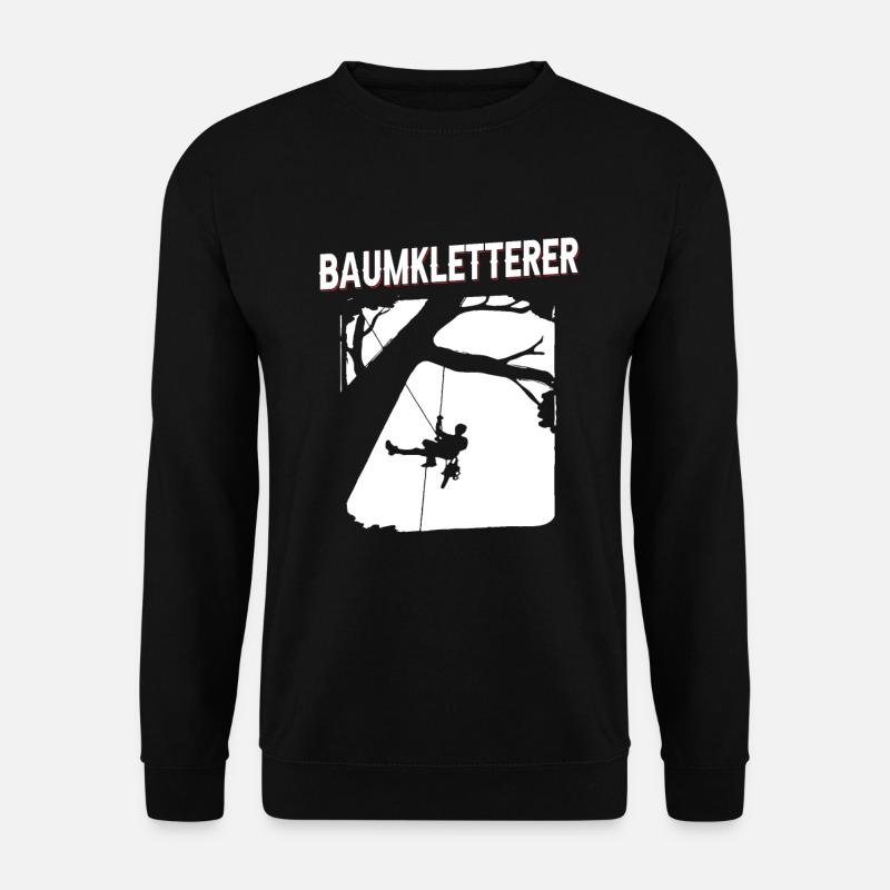 Baumklettern Baumpfleger Arborist Baumkletterer - Unisex Pullover - Schwarz