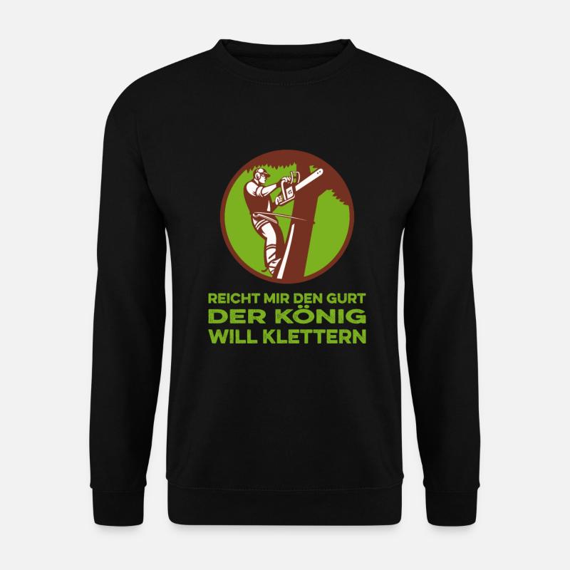 Baumklettern Baumpfleger Arborist Baumkletterer - Unisex Pullover - Schwarz