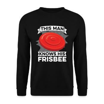 Frisbee - Unisex Sweatshirt - black - Front - Alina (178cm) & Michal (187cm)