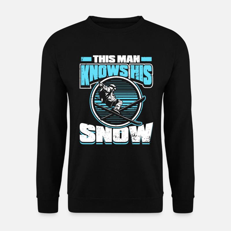 Ski Skiing Skis - Sweat-shirt Unisexe - noir