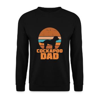 Cockapoo Dad - Unisex Sweatshirt - black - Front - Alina (178cm) & Michal (187cm)