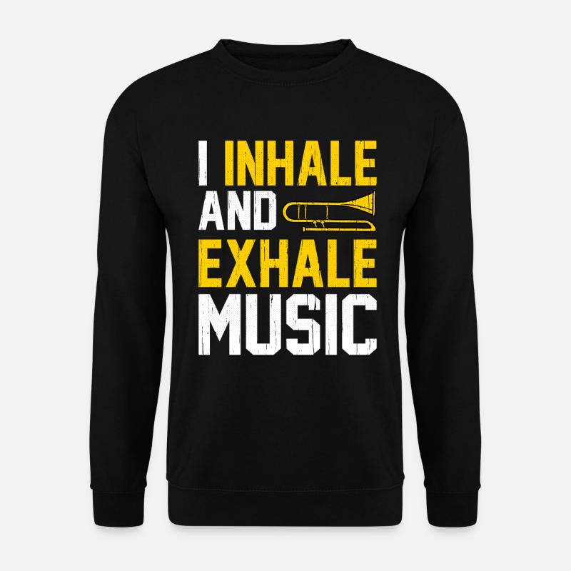 Posaune - Unisex Pullover - Schwarz