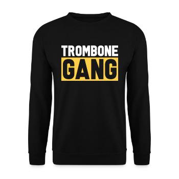 Trombone - Sweat-shirt Unisexe - noir - Devant - Alina (178cm) & Michal (187cm)