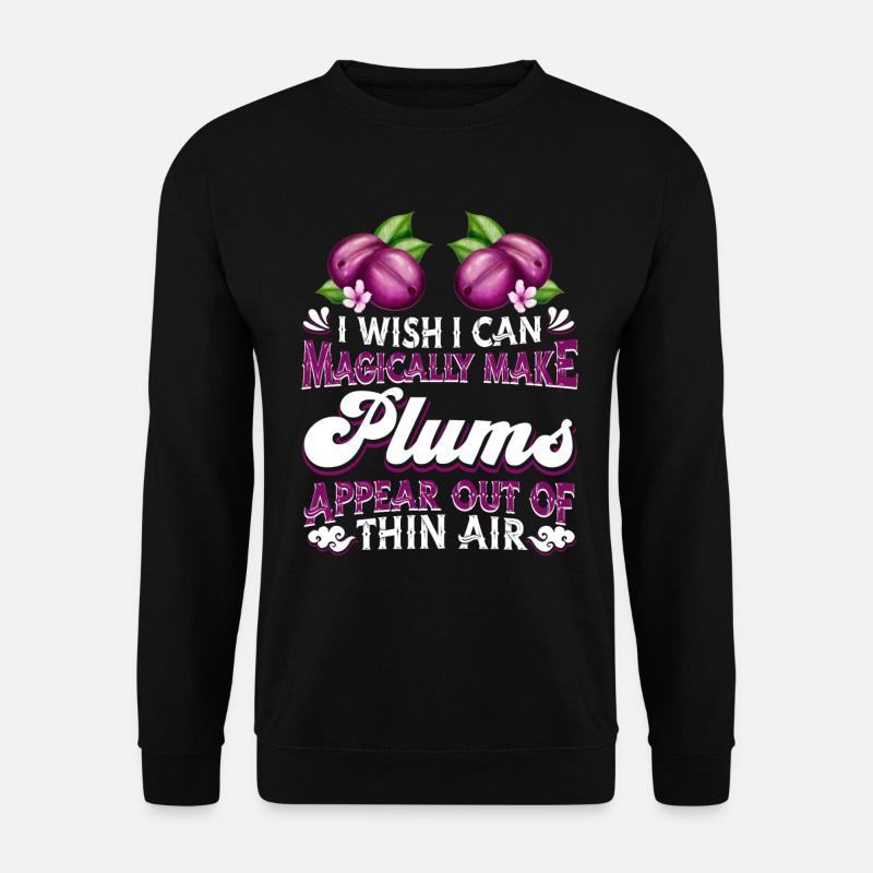 Pflaumen - Unisex Pullover - Schwarz