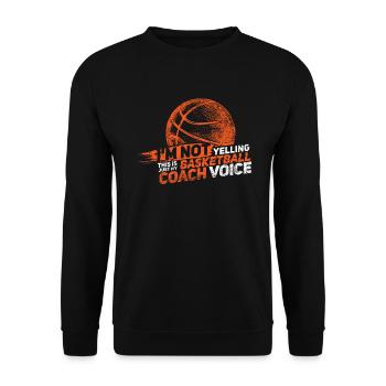 Basketball Basketballer - Unisex Sweatshirt - black - Front - Alina (178cm) & Michal (187cm)