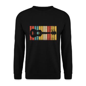 Ukulélé - Sweat-shirt Unisexe - noir - Devant - Alina (178cm) & Michal (187cm)