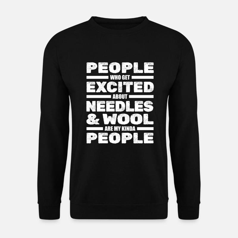 Stricken - Unisex Pullover - Schwarz