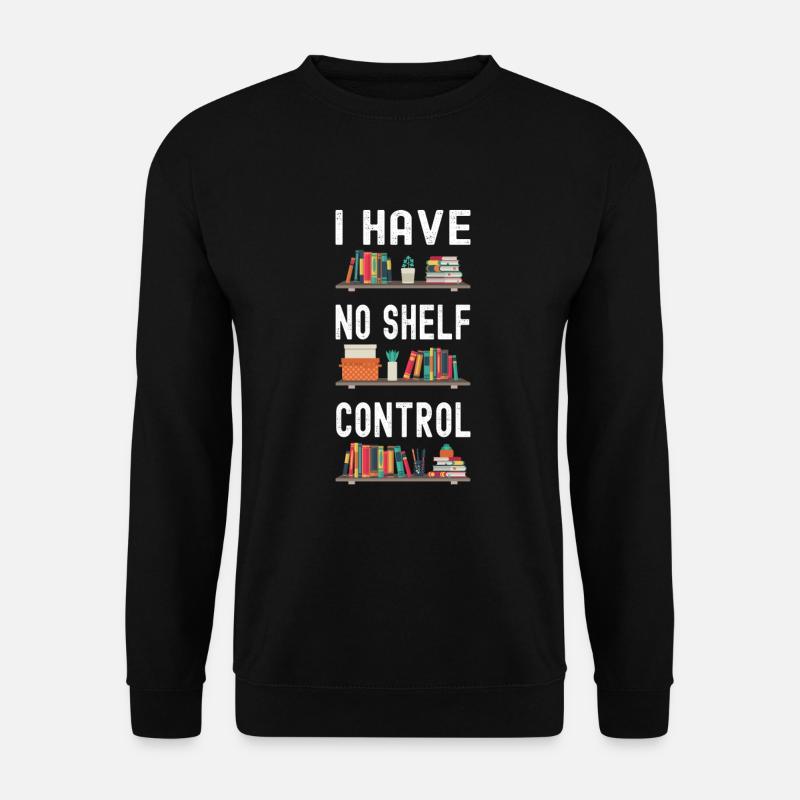 Bücherwurm Leseratte Buch Lesen - Unisex Pullover - Schwarz
