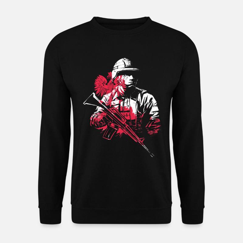 Poland Trooper - Unisex Sweatshirt - black