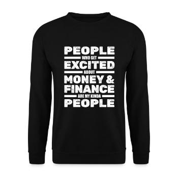 Comptabilité Comptable Impôts - Sweat-shirt Unisexe - noir - Devant - Alina (178cm) & Michal (187cm)