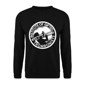 Trombone - Unisex Sweatshirt - black - Front - Alina (178cm) & Michal (187cm)