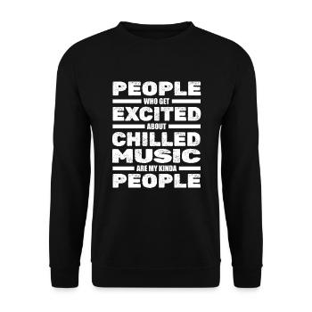 Ukulélé - Sweat-shirt Unisexe - noir - Devant - Alina (178cm) & Michal (187cm)