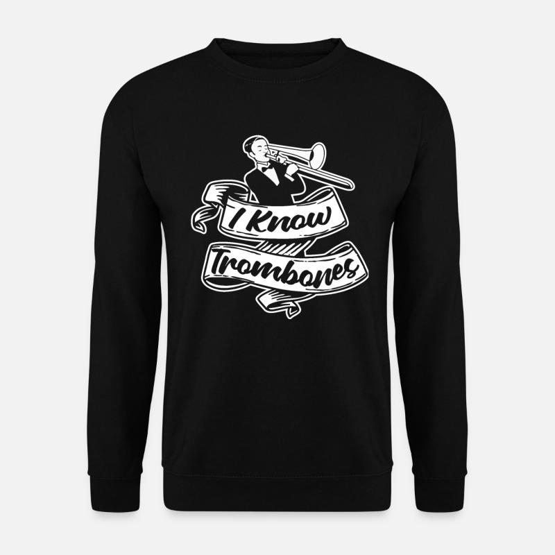 Posaune - Unisex Pullover - Schwarz
