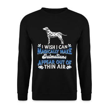 Dalmatian Dog - Unisex Sweatshirt - black - Front - Alina (178cm) & Michal (187cm)