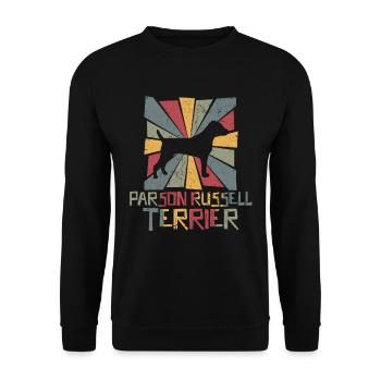 Parson Russell terrier - Unisex Sweatshirt - black - Front - Alina (178cm) & Michal (187cm)