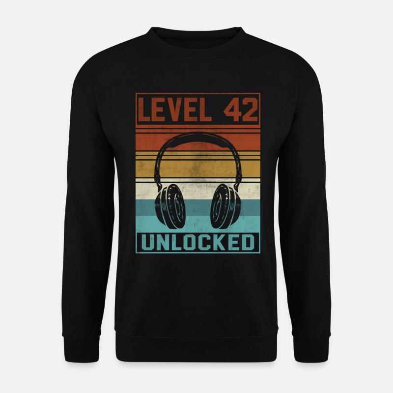 Joueur 42e anniversaire Joueur - Sweat-shirt Unisexe - noir
