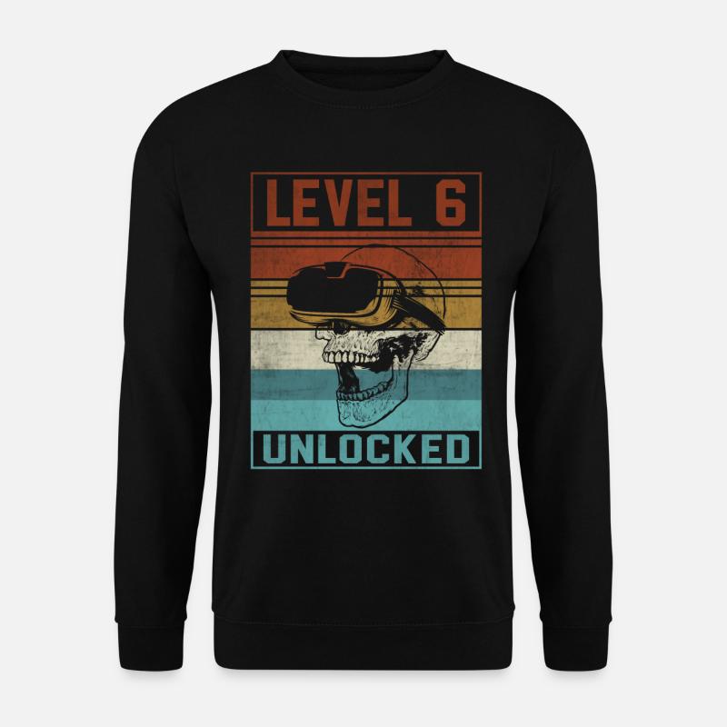 Boy 6th Birthday Gamer - Unisex Sweatshirt - black