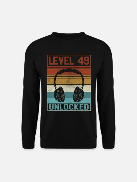 Gamer 49th Birthday Gamer - Unisex Sweatshirt - black