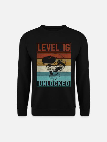 Boy 16th Birthday Gamer - Unisex Sweatshirt - black