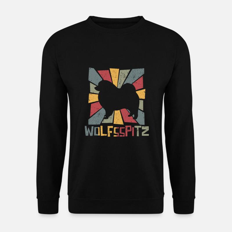 Wolfsspitz - Unisex Pullover - Schwarz