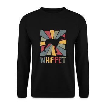 Whippet - Sweat-shirt Unisexe - noir - Devant - Alina (178cm) & Michal (187cm)