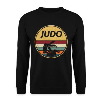 Judo Judoka - Unisex Sweatshirt - black - Front - Alina (178cm) & Michal (187cm)