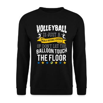 Volleyball Beachvolleyball - Unisex Pullover - Schwarz - Vorne - Alina (178cm) & Michal (187cm)