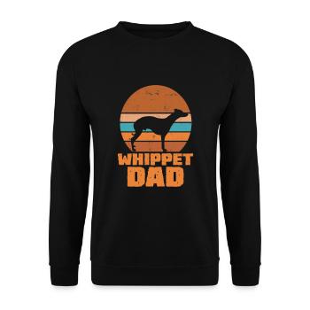 Whippet Papa - Sweat-shirt Unisexe - noir - Devant - Alina (178cm) & Michal (187cm)