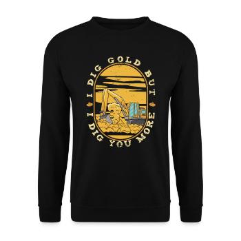 Gold Mining Gold Mine - Unisex Sweatshirt - black - Front - Alina (178cm) & Michal (187cm)