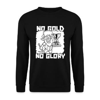 Mine d’or minière - Sweat-shirt Unisexe - noir - Devant - Alina (178cm) & Michal (187cm)