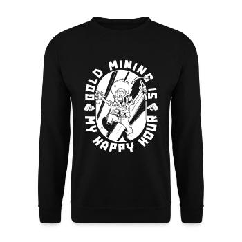 Gold Mining Gold Mine - Unisex Sweatshirt - black - Front - Alina (178cm) & Michal (187cm)